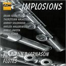 CD cover of the disk Implosions where the flutist K. Bjarnason performs cho.